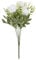 Ideen mit Herz Blütenbusch | Künstliches Blumenarrangement | Blumenstrauß | Dahlie in Weiß 2 | Deko-Blüten mit langem Stiel | 5 Blüten Ø ca. 4,5 cm