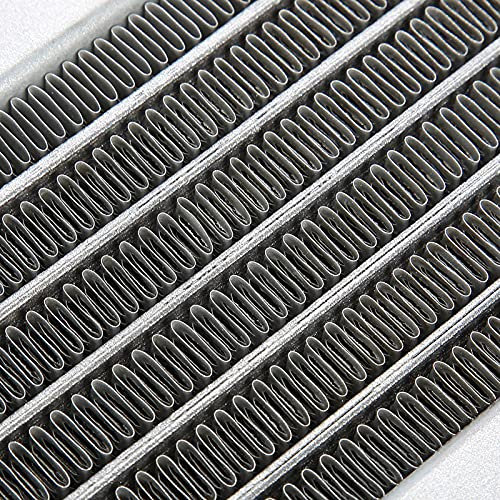 Radiador Enfriador de Aceite de Motor de Aluminio Universal de 85 Ml, de Refrigeración para Motocicletas de 100-250, Motos de Cross, ATV, Negro (Plata)