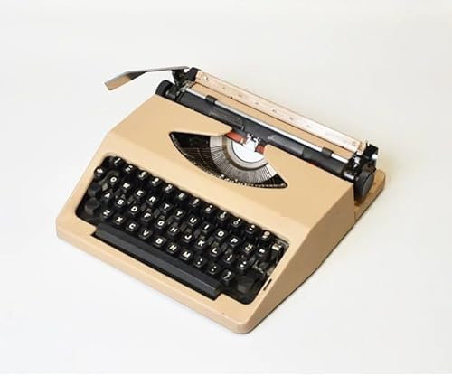 DZZTHSH Alte tragbare Schreibmaschine, mechanische englische Schreibmaschine aus Metall, nostalgische Retro Schreibmaschine, Klassische Textverarbeitung, geeignet für Schriftsteller Sammler