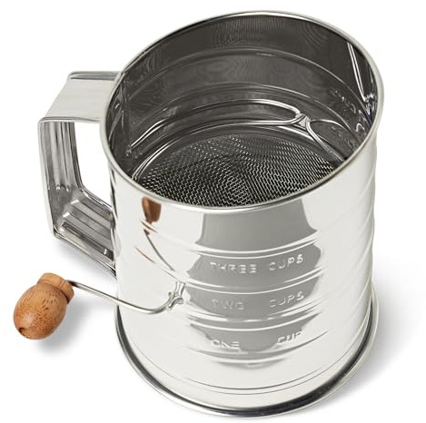 Amazon Basics Mehl, 3 Tassen Kapazität für Feines oder Grobes Mehl, Spülmaschinenfest