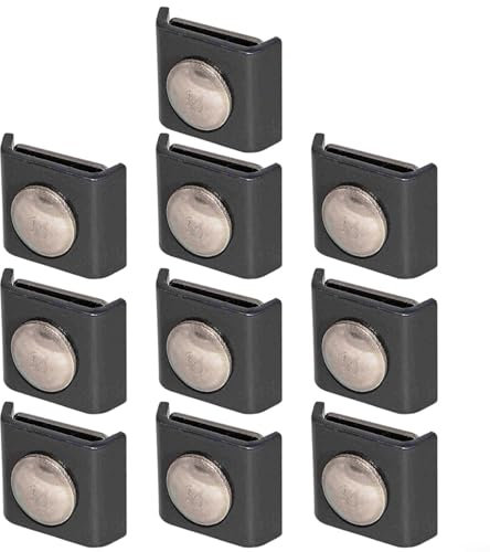 Puupaa Gittermattenverbinder, Winkel- und Längszaun-Befestigungshalterungen, Metall, Doppelstab-Zaunbefestigung für Garten, Außenzaun, 40 x 35 mm, 10 Stück