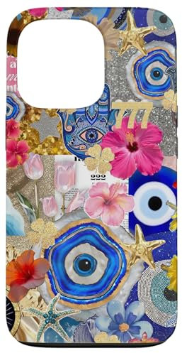 Evil Eyes Collage Protection Summer Case for iPhone 13 Pro