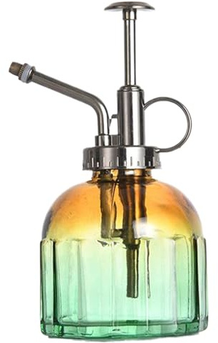 Licsaliwe 200 ml Vintage Pflanze Mister Spray Flasche, Bronze -Top -Pumpen -Sprühgerät für Orchidee Sukkulente Zimmerpflanzen (Style3)