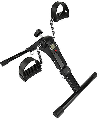 Belfoyer Mini Stepper Fitnessgerät für Zuhause, Hydraulischer Heimtrainer mit Widerstandsbändern & LCD Display, Leise & Stabil, Training für Beine, Arme & Po