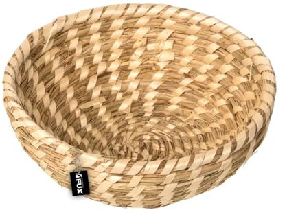 Schale rund Stroh kleine geflochtene Dekoschale Obstschale Ø27cm