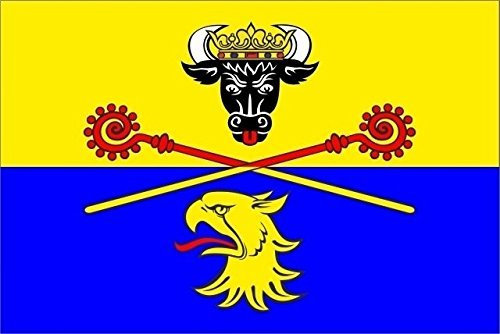 U24 Aufkleber Landkreis Rostock Flagge Fahne 8 x 5 cm Autoaufkleber Sticker