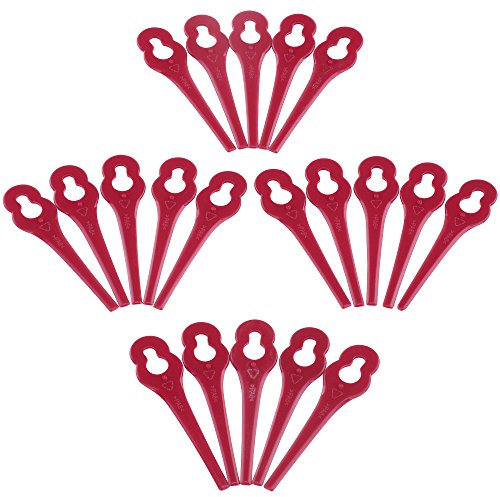 VonHaus 20pcs Plastic Grass Trimmer Blades – Lawn Cutter Replacement Blades – Universal Fit, Easy Clip on Design, Strong Nylon Plastic – Pack of 20
