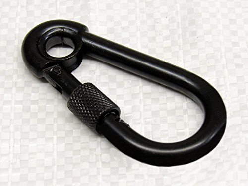 8MM Black Carbine Hook with Screw Nut & Eye