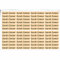 Indigos UG Namensaufkleber Kinder Schule - 150 Sticker - 36x7 mm - Aufkleber selbst gestalten - Namensschilder selbstklebend Kindergarten, Sticker KITA, Brotdose, Flasche, Federmappe, Stifte - sand