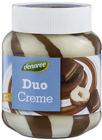 dennree Milch- & Nuss-Nougat-Duo-Creme (400 g) - Bio