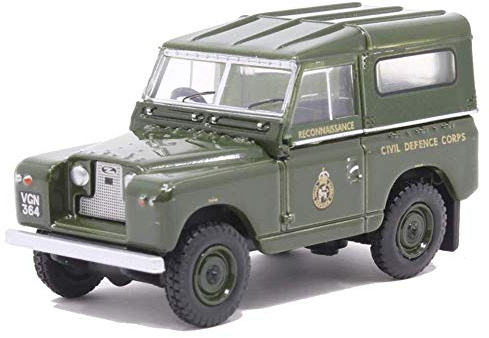 Oxford Diecast 1:76 Land Rover Series II SWB Hard Back Civil Defence Collectable model 76LR2S005