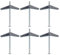 fixte Wing Spring Toggle mit Maschine Schraube für Gipskarton Hohl Wände & Türen 6 Stück