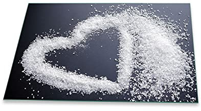 Herdabdeckplatte Abdeckung Ceranfeld Abdeckplatte Schneidebrett 1-Teilig 80x52 Herz Dunkelblau -Weiss Spritzschutz Glasplatte Ceranfeldabdeckung Schutz Herdschutz Sicherheitsglas Glasschneidebrett