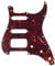 Musiclily Pro 11 Löcher Round Corner HSS Strat Schlagbrett Gitarren Pickguard mit 2 Schrauben Humbucking Pickup Mount für Fender American/Mexican Stratocaster E-Gitarre,4 lagig Tortoise