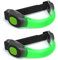 EAZY CASE 2 x LED Armband - Klettarmband mit 2 verschiedenen Modi I Leuchtarmband zur besseren Sichtbarkeit beim Joggen, Radfahren, Reflektor ideal für Kinder und Aktivitäten in der Dunkelheit, Grün