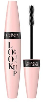 Eveline Cosmetics Intensiv Schwarze Volumen-Mascara mit Silikonbürste für alle Wimperntypen