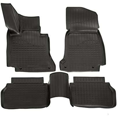 J&J AUTOMOTIVE | 3D Gummimatten Auto Matten Fussmatten Kompatibel mit E-Klasse W213 / S213 2016-2023, Rand cca 4cm, Allwetter, 4Tlg, Premium Qualität