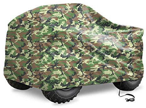 X AUTOHAUX L(200 * 95 * 106)Quad ATV Abdeckung Fahrzeug Abdeckung Schutz Tarnung Winterfest Staub Regen UV-Schutz Silber
