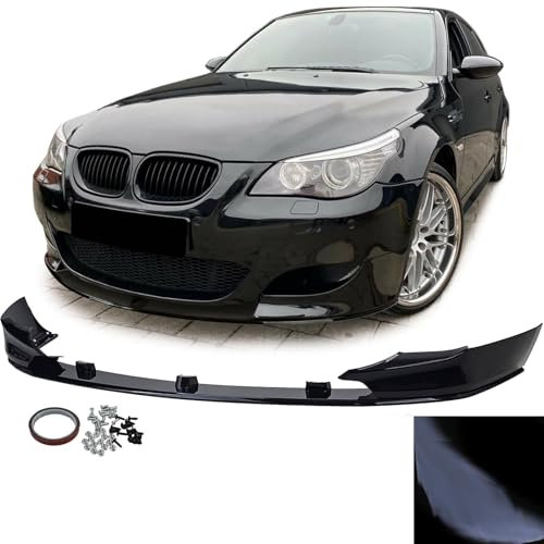 Sport Performance Frontspoiler Lippe Schwarz Glanz passend für BMW 5er E60 E61