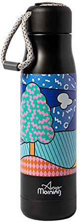 Any Morning Trinkflasche | Kaffeebecher aus Edelstahl | Coffee to go Becher | Vakuumisolierte | Thermosflasche | Isolierbecher für Zuhause oder Büro | Schraubverschluss | 600 ml