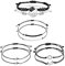 Yolev 8 Pieces Matching Yin Yang Adjustable Cord Bracelet Black and White Bracelet Sun Moon Bracelet for Friendship Relationship Boyfriend Girlfriend