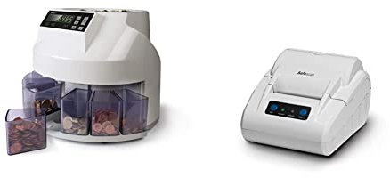 Safescan 948358 1250 EUR - Automatischer Münzzähler und Sortierer für EUR & TP-230 - Thermodrucker
