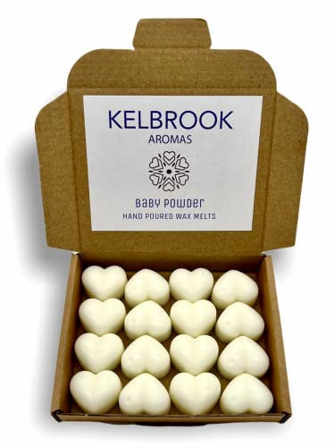 Wax Melts - Baby Powder | 16 Pack | Strong Scented | Made in The UK | Plastic Free | Vegan Baby Powder