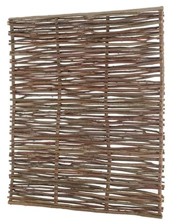 Easy Clôture Panneau bois en noisetier tressé H 1m80 x L 1m50 - Palissade clôture de jardin décorative - Protection vis-à-vis Jardin Terrasse