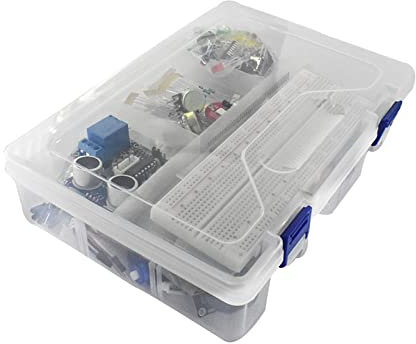 VSOLS Starter Kit Breadboard And Holder Step Motor/Servo /1602 LCD/Jumper Wire (Color : Whit box)