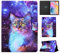 Vaitasy Coque pour Samsung Galaxy Tab A 10.1 Pouces 2019 (SM-T510/ SM-T515), Fente pour Carte avec Fonction Stand Housse pour Galaxy Tab A 10.1 2019 - Starcat