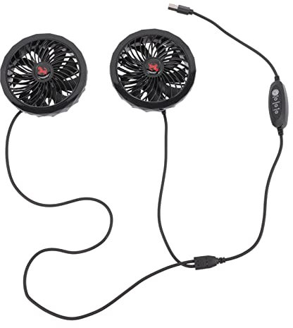 SOLUSTRE Workwear Cooling Fan – USB Powered Three-Speed Adjustable Air Circulation Fan for Air-Conditioned Clothes Quiet Operation Summer Use