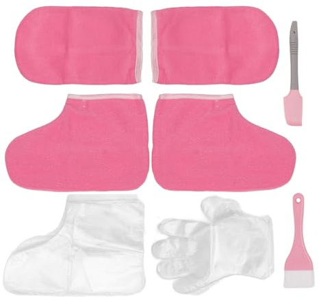 ANKROYU Handschuhe und Fußbedeckungen für Badewachs, Paraffin Hand und Fußwachsset, Hand und Fußwachshandschuhe, Hand und Fußpflegeset