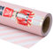 LeZakaa Wendbares Weihnachts-Geschenkpapier-Rolle – rosa Metallic-Folie Geschenkpapier mit Nussknacker und Streifen – 43,2 cm x 32,8 Fuß (46,45 m²)