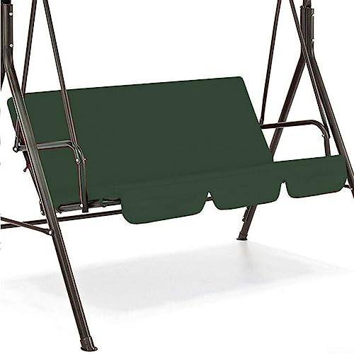 Garden Swing Bench Replacement Cushion 150cm Swing Cover Chair Waterproof Seat Pad Fit for 2 and 3 Seater Swing Chairs, Dark Green