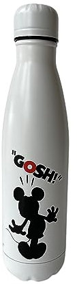 HÔMADICT BOUTEILLE ISOTHERME DISNEY - Gourde Inox Reutilisable Mickey Mouse - Maintien chaud et froid 12h - Pour sport, voyage, quotidien, 500ml - BPA Free - Licence Officielle