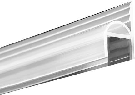 Joint de douche 3 m/10 m - Transparent - Pour porte en verre de 10 mm - Paroi de douche, baignoire, cabine de douche - Déflecteur d'eau - Protection contre les éclaboussures - 10 m x 10 mm