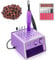 ALLE‘S Electric Nail Drill Kit,USB Powered, Compact & Portable with 28 Storage Holes, 20000 RPM, 6 Nail Drill Bits, 106 Sanding Bands,Ultimate Precision for Nail Art Enthusiasts（Purple）