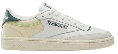 Reebok Femme Club C 85 Sneaker, Chalk Vintagechalk Escapegreen, 36 EU