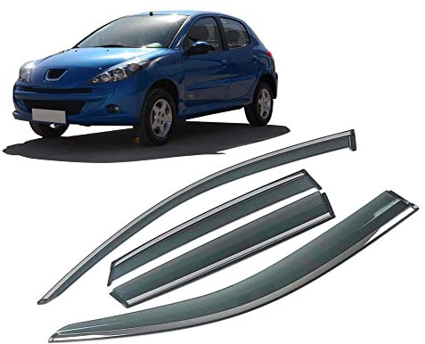 SAYINGS Windabweiser für Peugeot 207 2006-2022, für vorne und hinten, 4 Stück,Autofensterabweiser,Schützen Sie Ihr Auto vor Wind und Schmutz