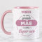 Wanapix | Taza Día de Madre Personalizada | Regalo para Mama | Tazas Originales para Regalar | 325m | Taza Grande mãe e super avó
