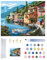 DHSBGWSX Kit de Pintura por Números para Adultos - Lienzo y Kit de Pintura al Óleo