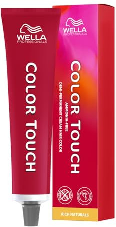 Wella Professionals Color Touch Rich Naturals – Ammoniakfreie, vegane Intensivtönung mit Metal Purifier – für tiefe,natürliche Nuancen bis zu 28 Haarwäschen - 1ß/81 Hell-Lichtblond Perl-Asch - 60 ml