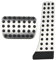 Pedalkappen Für Benz W124 W202 W203 W140 W208 W210 W211 W220 R170 R171 Für R-Klasse at MT Auto Bremse Kupplung Pedal Pad Abdeckungen Auto Pedale(at Without Rest)