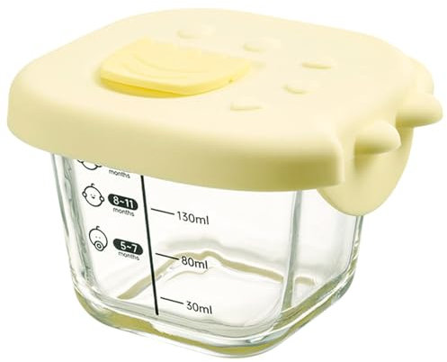 Cartoon-Glasschale – Müslischale aus Glas | Lebensmittelspender aus Glas | Kleine vielseitige Glasschüsseln mit Silikon-Dinosaurier-Deckel | 230-ml-Vorbereitungsbehälter für Nahrungsergänzungsmittel f