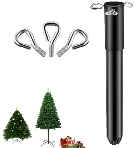 37.5cm Artificial Christmas Tree Height Extender, Sturdy Christmas Tree Riser with 3 Fixing Screws, Artificial Tree Riser, Adjustable Base Extension Pole, Make Christmas Tree Taller(1pc)