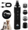 Anluomania Tagliaunghie per Cani Elettrico, Lima Unghie Cani con luci LED Ricaricabile, Tagliaunghie Elettrico, Tagliaunghie Indolore per Cani e Gatti di Taglia Piccola Media e Grande, 2 velocità