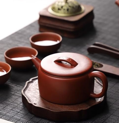 Yixing, teiera in argilla, stile Xishi, colore terracotta, con scatola portaoggetti