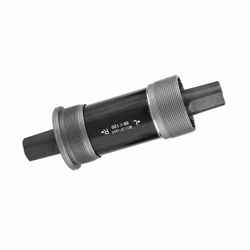 Tomvorks Fahrradbodenhalterung Hochwertige Achse für Quadratische Sich Verjüngte Spindelkurbel 68 -mm -Rahmenschale (68x120l)