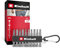 Original Einhell Bit-Set 10 pcs. (embouts 50-mm PH/PZ/T/H, acier sablé S2, verrou d'embout avec mousqueton, E 6.3 tige)