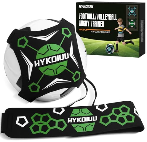 hykoiuu Fußballtrainer Solo Fussball Trainingszubehör Mit Schnur Einstellbare Länge Kinder Fußballtraining Aid Control Fähigkeiten Fussball Geschenke Jungen
